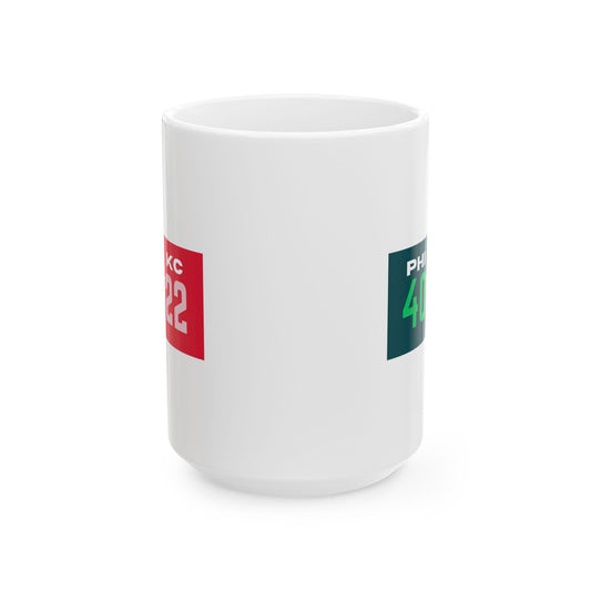 PHI - KC Final Score 40-22 Coffee Mug 11 oz 15oz