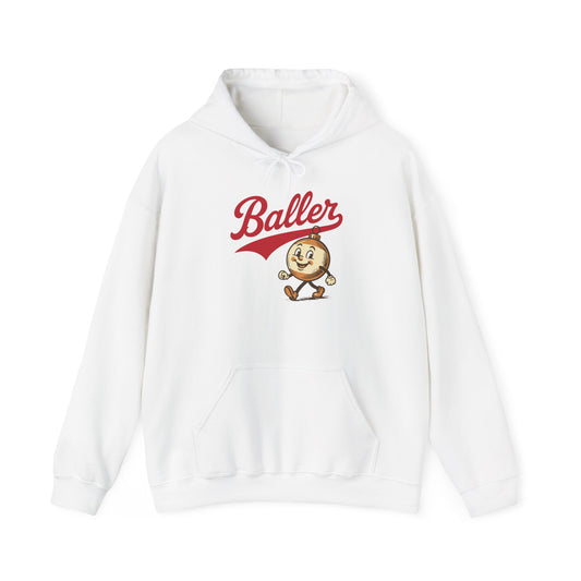 Baller Christmas Sweatshirt Retro inspired Baseball Script and Illustration