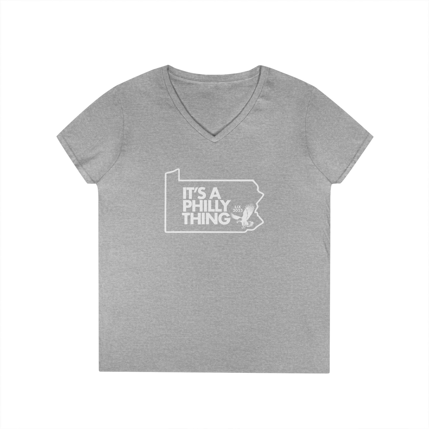 Ladies' V-Neck T-Shirt - It's A Philly Thing - Casual City Pride Tee