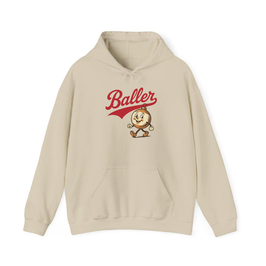 Baller Christmas Sweatshirt Retro inspired Baseball Script and Illustration